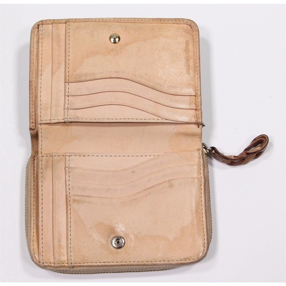 Paul Smith Metallic Gold Full Zip Around Leather Ladies Wallet - Picture 7 of 10